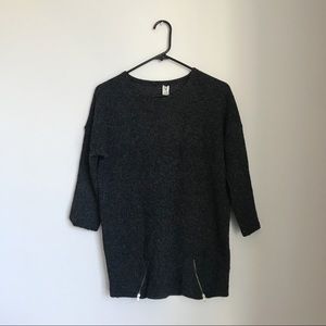 Dark grey knitted top